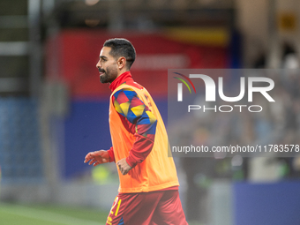 Biel Borra of Andorra is in action during the UEFA Nations League 2024 - League phase - Matchday 4 match between Andorra and Moldova at Esta...