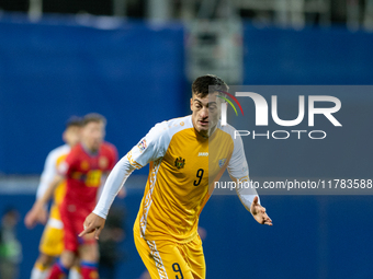 Ion Nicolaescu of Moldova is in action during the UEFA Nations League 2024 - League phase - Matchday 4 match between Andorra and Moldova at...