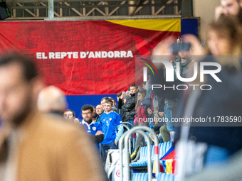 Moldova fans attend the UEFA Nations League 2024 - League phase - Matchday 4 match between Andorra and Moldova at Estadi Nacional d'Andorra...