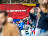 Moldova fans attend the UEFA Nations League 2024 - League phase - Matchday 4 match between Andorra and Moldova at Estadi Nacional d'Andorra...