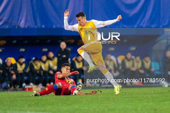 Nikita Motpan of Moldova is in action during the UEFA Nations League 2024 - League phase - Matchday 4 match between Andorra and Moldova at E...