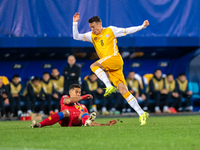 Nikita Motpan of Moldova is in action during the UEFA Nations League 2024 - League phase - Matchday 4 match between Andorra and Moldova at E...