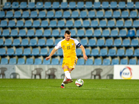 Vadim Rata of Moldova is in action during the UEFA Nations League 2024 - League phase - Matchday 4 match between Andorra and Moldova at Esta...