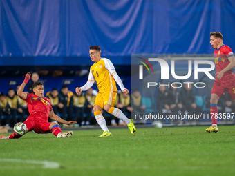 Nikita Motpan of Moldova is in action during the UEFA Nations League 2024 - League phase - Matchday 4 match between Andorra and Moldova at E...