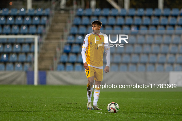 Mihail Caimacov of Moldova is in action during the UEFA Nations League 2024 - League phase - Matchday 4 match between Andorra and Moldova at...