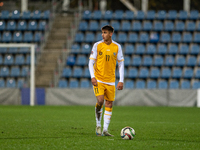 Mihail Caimacov of Moldova is in action during the UEFA Nations League 2024 - League phase - Matchday 4 match between Andorra and Moldova at...