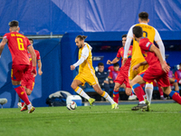 Players are in action during the UEFA Nations League 2024 - League phase - Matchday 4 match between Andorra and Moldova at Estadi Nacional d...