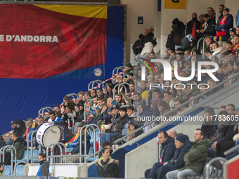 Moldova fans attend the UEFA Nations League 2024 - League phase - Matchday 4 match between Andorra and Moldova at Estadi Nacional d'Andorra...