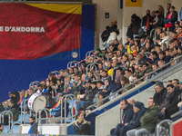 Moldova fans attend the UEFA Nations League 2024 - League phase - Matchday 4 match between Andorra and Moldova at Estadi Nacional d'Andorra...