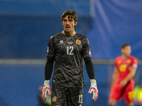 Iker Alvarez of Andorra is in action during the UEFA Nations League 2024 - League phase - Matchday 4 match between Andorra and Moldova at Es...