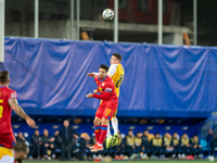 Players are in action during the UEFA Nations League 2024 - League phase - Matchday 4 match between Andorra and Moldova at Estadi Nacional d...