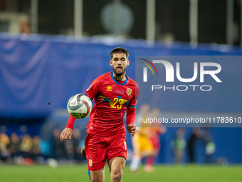 Biel Borra of Andorra is in action during the UEFA Nations League 2024 - League phase - Matchday 4 match between Andorra and Moldova at Esta...