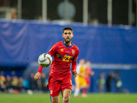 Biel Borra of Andorra is in action during the UEFA Nations League 2024 - League phase - Matchday 4 match between Andorra and Moldova at Esta...