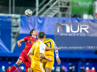 Players are in action during the UEFA Nations League 2024 - League phase - Matchday 4 match between Andorra and Moldova at Estadi Nacional d...