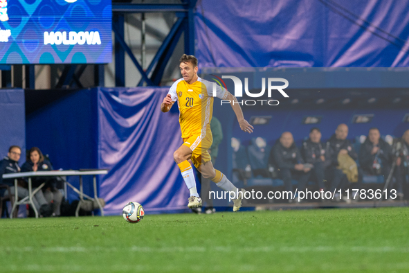 Sergiu Platica of Moldova is in action during the UEFA Nations League 2024 - League phase - Matchday 4 match between Andorra and Moldova at...