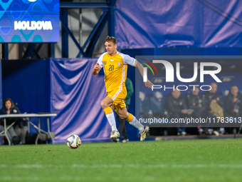 Sergiu Platica of Moldova is in action during the UEFA Nations League 2024 - League phase - Matchday 4 match between Andorra and Moldova at...