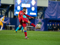 Biel Borra of Andorra is in action during the UEFA Nations League 2024 - League phase - Matchday 4 match between Andorra and Moldova at Esta...