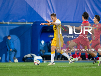 Sergiu Platica of Moldova is in action during the UEFA Nations League 2024 - League phase - Matchday 4 match between Andorra and Moldova at...