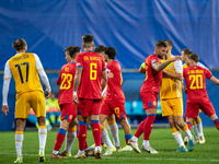 Players are in action during the UEFA Nations League 2024 - League phase - Matchday 4 match between Andorra and Moldova at Estadi Nacional d...