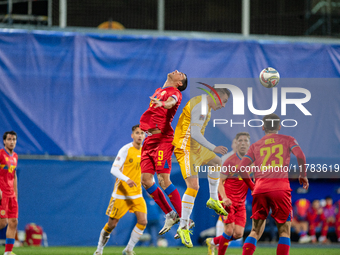 Players are in action during the UEFA Nations League 2024 - League phase - Matchday 4 match between Andorra and Moldova at Estadi Nacional d...