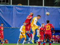 Players are in action during the UEFA Nations League 2024 - League phase - Matchday 4 match between Andorra and Moldova at Estadi Nacional d...