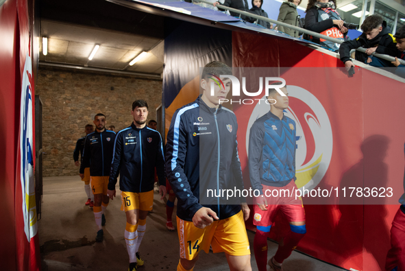 Players are in action during the UEFA Nations League 2024 - League phase - Matchday 4 match between Andorra and Moldova at Estadi Nacional d...