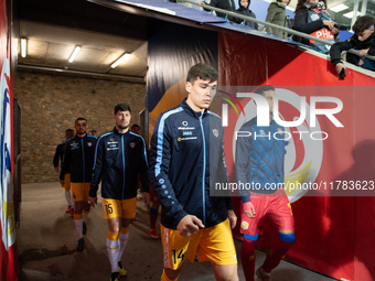 Players are in action during the UEFA Nations League 2024 - League phase - Matchday 4 match between Andorra and Moldova at Estadi Nacional d...