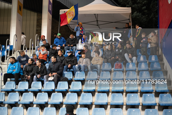 Andorra fans attend the UEFA Nations League 2024 - League phase - Matchday 4 match between Andorra and Moldova at Estadi Nacional d'Andorra...