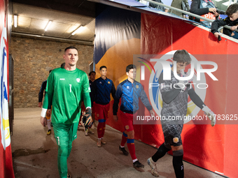 Players are in action during the UEFA Nations League 2024 - League phase - Matchday 4 match between Andorra and Moldova at Estadi Nacional d...