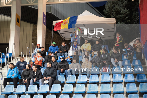 Andorra fans attend the UEFA Nations League 2024 - League phase - Matchday 4 match between Andorra and Moldova at Estadi Nacional d'Andorra...