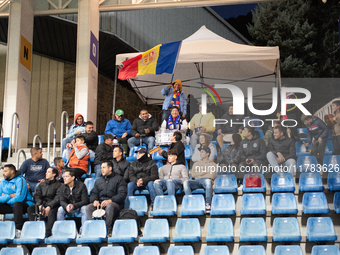 Andorra fans attend the UEFA Nations League 2024 - League phase - Matchday 4 match between Andorra and Moldova at Estadi Nacional d'Andorra...