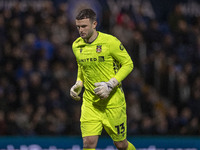 Callum Burton #13 (GK) of Wrexham A.F.C. participates in the Sky Bet League 1 match between Stockport County and Wrexham at the Edgeley Park...