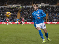 Ryan Rydel #23 of Stockport County F.C. participates in the Sky Bet League 1 match between Stockport County and Wrexham at the Edgeley Park...