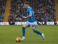 Louie Barry, number 20 of Stockport County F.C., is in action during the Sky Bet League 1 match between Stockport County and Wrexham at Edge...