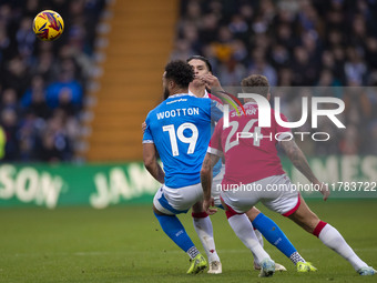 Kyle Wootton #19 of Stockport County F.C. is in action during the Sky Bet League 1 match between Stockport County and Wrexham at the Edgeley...