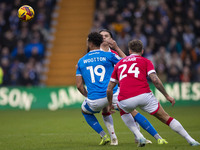 Kyle Wootton #19 of Stockport County F.C. is in action during the Sky Bet League 1 match between Stockport County and Wrexham at the Edgeley...