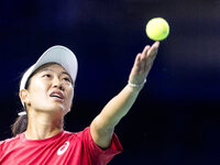 Moyuka Uchijima  during Billie Jean King Cup Finals match Japan vs Italy in Malaga Spain on 16 November 2024. (