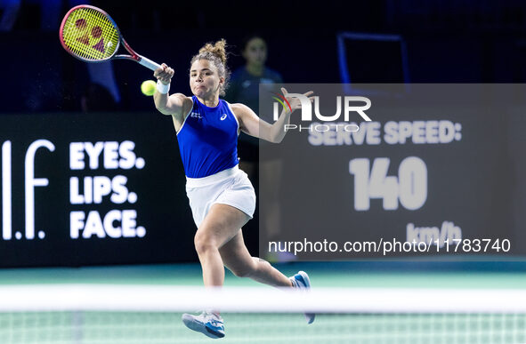 Jasmine Paolini  during Billie Jean King Cup Finals match Japan vs Italy in Malaga Spain on 16 November 2024. 