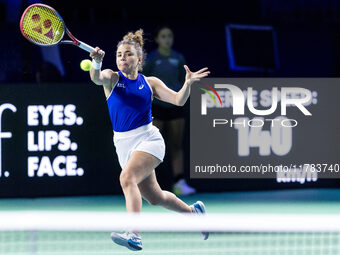 Jasmine Paolini  during Billie Jean King Cup Finals match Japan vs Italy in Malaga Spain on 16 November 2024. (