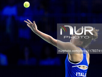 Jasmine Paolini  during Billie Jean King Cup Finals match Japan vs Italy in Malaga Spain on 16 November 2024. (