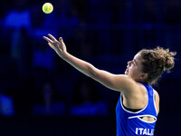 Jasmine Paolini  during Billie Jean King Cup Finals match Japan vs Italy in Malaga Spain on 16 November 2024. (