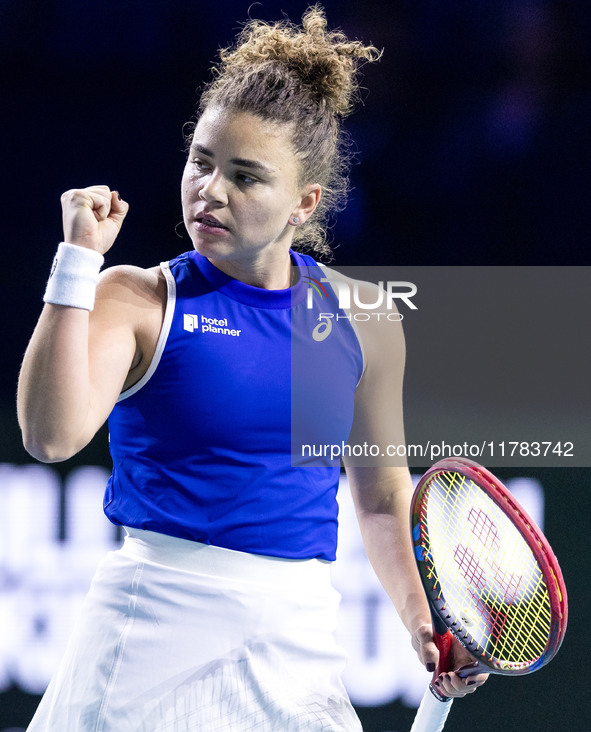 Jasmine Paolini  during Billie Jean King Cup Finals match Japan vs Italy in Malaga Spain on 16 November 2024. 