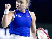 Jasmine Paolini  during Billie Jean King Cup Finals match Japan vs Italy in Malaga Spain on 16 November 2024. (