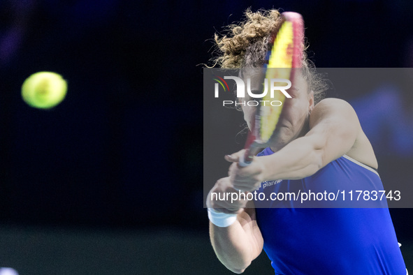 Jasmine Paolini  during Billie Jean King Cup Finals match Japan vs Italy in Malaga Spain on 16 November 2024. 