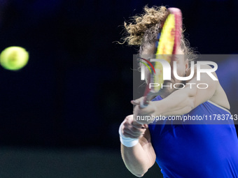 Jasmine Paolini  during Billie Jean King Cup Finals match Japan vs Italy in Malaga Spain on 16 November 2024. (