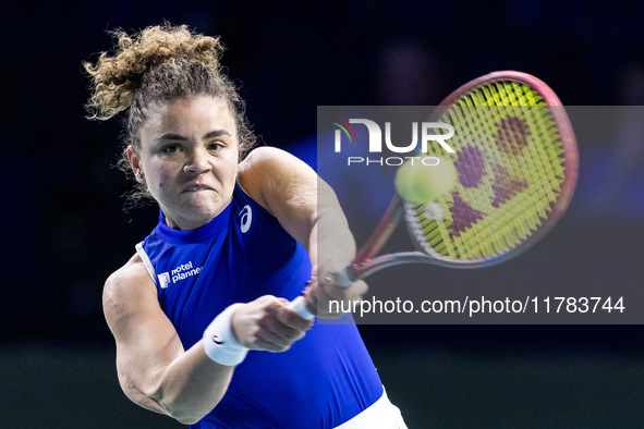 Jasmine Paolini  during Billie Jean King Cup Finals match Japan vs Italy in Malaga Spain on 16 November 2024. 