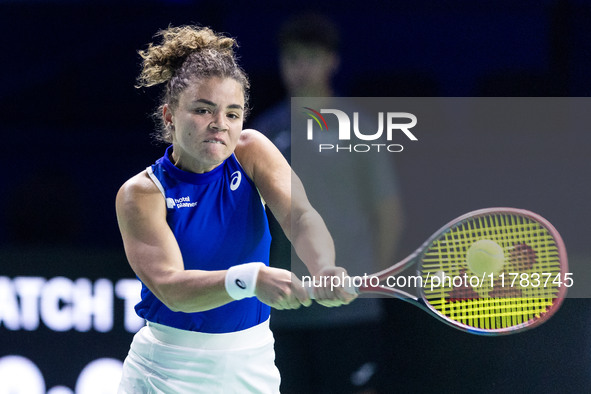 Jasmine Paolini  during Billie Jean King Cup Finals match Japan vs Italy in Malaga Spain on 16 November 2024. 