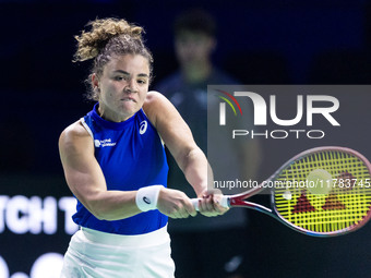 Jasmine Paolini  during Billie Jean King Cup Finals match Japan vs Italy in Malaga Spain on 16 November 2024. (