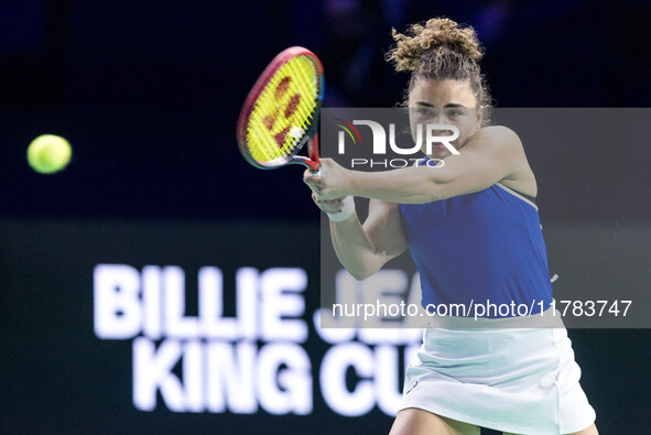 Jasmine Paolini  during Billie Jean King Cup Finals match Japan vs Italy in Malaga Spain on 16 November 2024. 