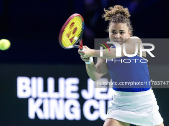 Jasmine Paolini  during Billie Jean King Cup Finals match Japan vs Italy in Malaga Spain on 16 November 2024. (